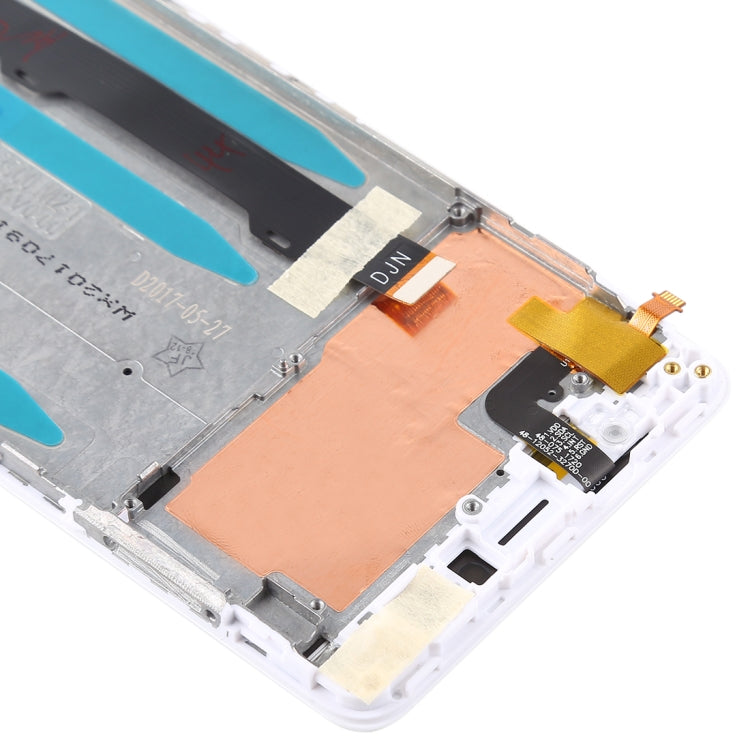 OEM LCD Screen for Lenovo K8 Digitizer Full Assembly with Frame (White)