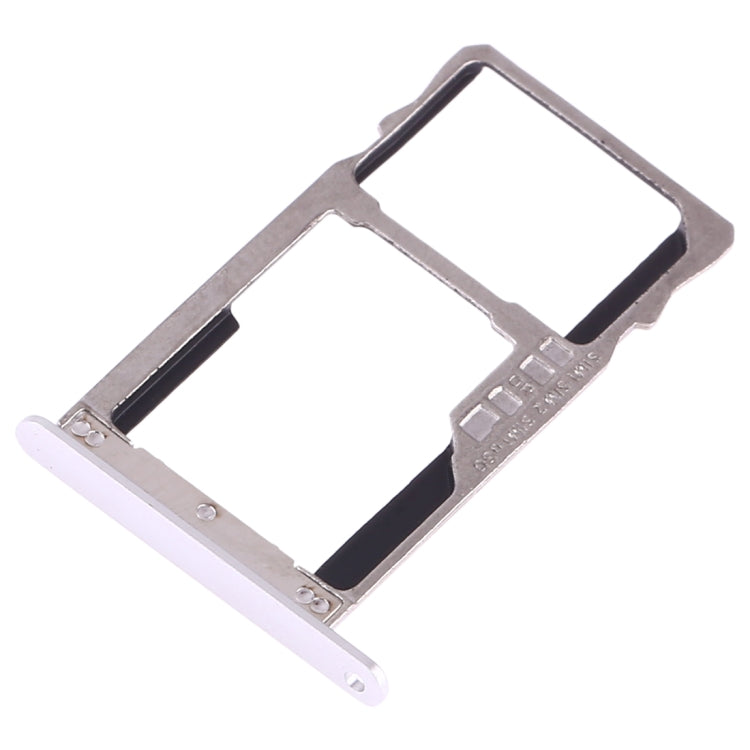 SIM Card Tray + SIM Card Tray / Micro SD Card for Lenovo K6 (Silver)