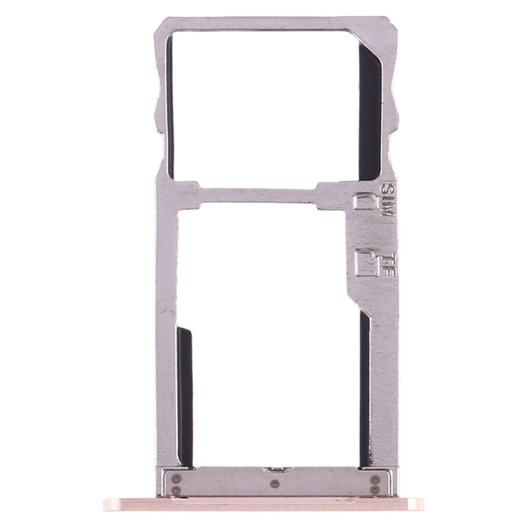 SIM Card Tray + Micro SD Card for Lenovo K6 Note(Gold)