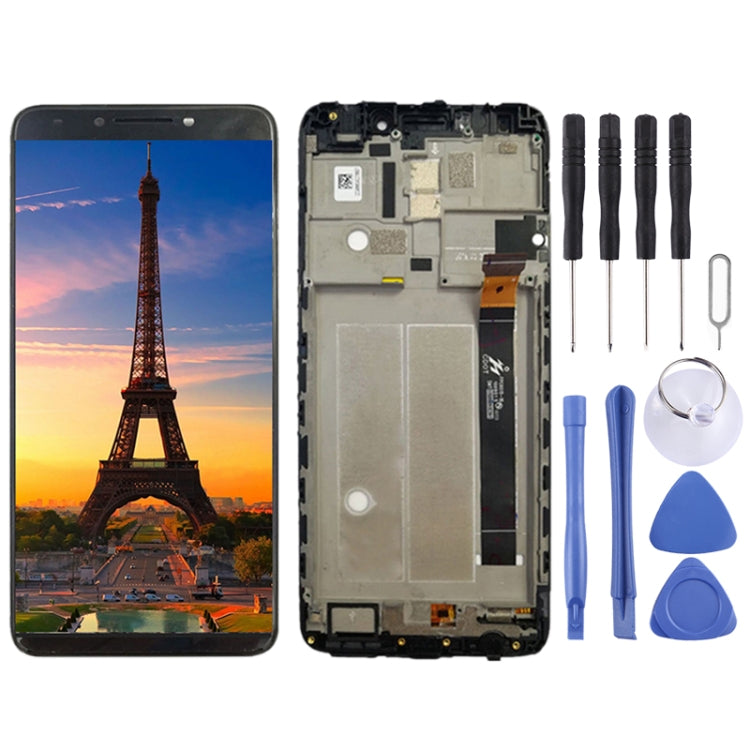 OEM LCD Screen for Alcatel 7 OT6062 Digitizer Full Assembly with Frame (Black)