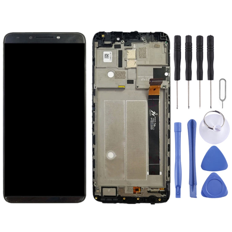 OEM LCD Screen for Alcatel 7 OT6062 Digitizer Full Assembly with Frame (Black)