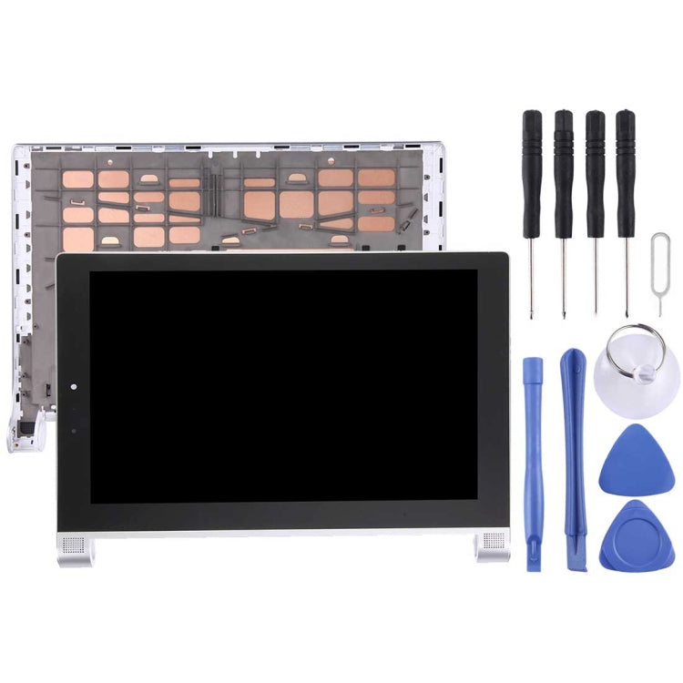 OEM LCD Screen for 10.1 inch Lenovo YOGA Tablet 2 1050 / 1050f / 1050L Digitizer Full Assembly with Frame (Silver)