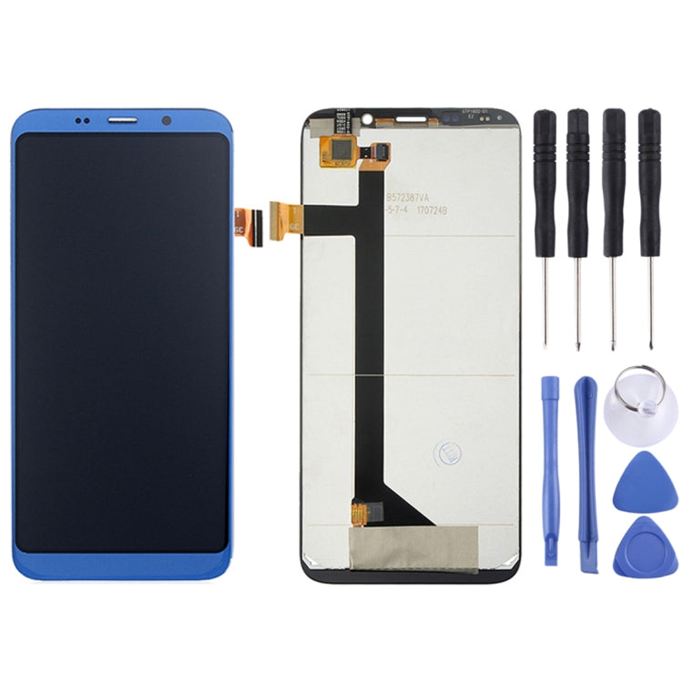 Original LCD Screen for BLUBOO S8 with Digitizer Full Assembly (Blue)