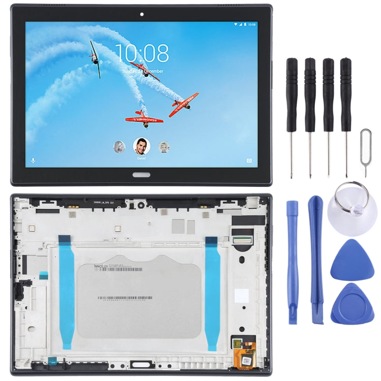 LCD Screen and Digitizer Full Assembly with Frame for Lenovo TAB4 Plus TB-X704 / TB-X704L
