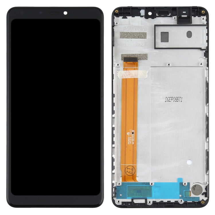 TFT LCD Screen for Wiko View Max Digitizer Full Assembly with Frame(Black)