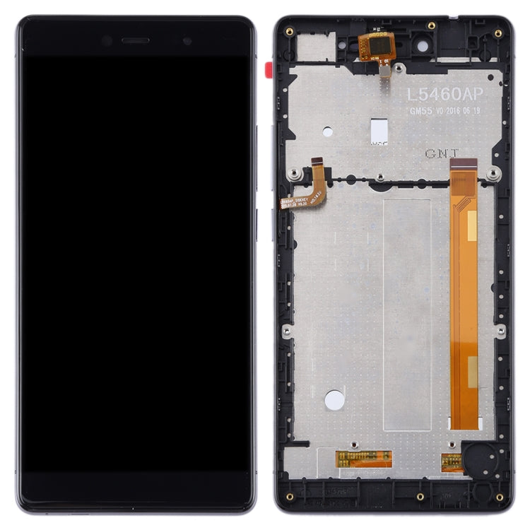TFT LCD Screen for Wiko Fever 4G Digitizer Full Assembly with Frame (Black)