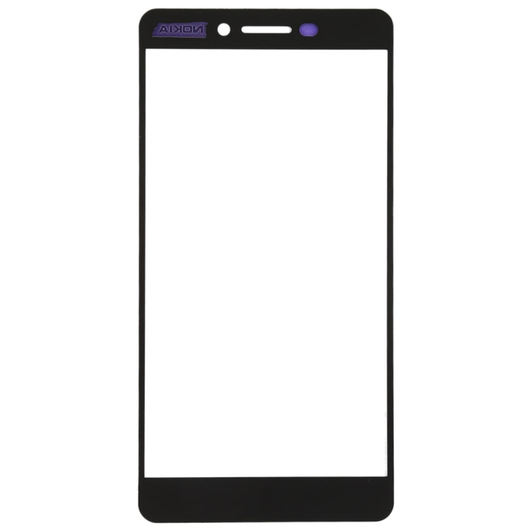 Front Screen Outer Glass Lens for Nokia 6 (2nd Gen)(Black)
