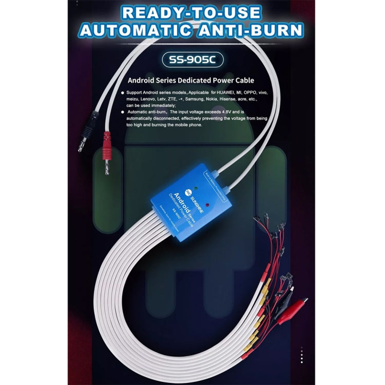 SUNSHINE SS-905C Professional Phone Service Dedicated Power Cable for Android Series