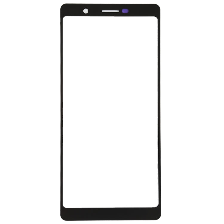 Front Screen Outer Glass Lens for Nokia 7 Plus / E9 Plus (Black)