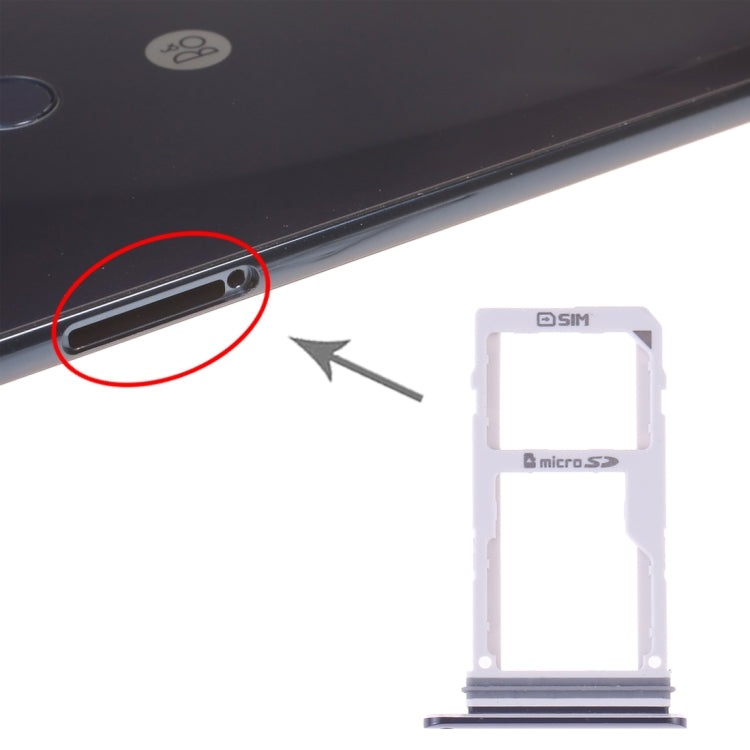 SIM Card Tray + SIM Card Tray / Micro SD Card Tray for LG V30 VS996 LS998U H933 LS998U