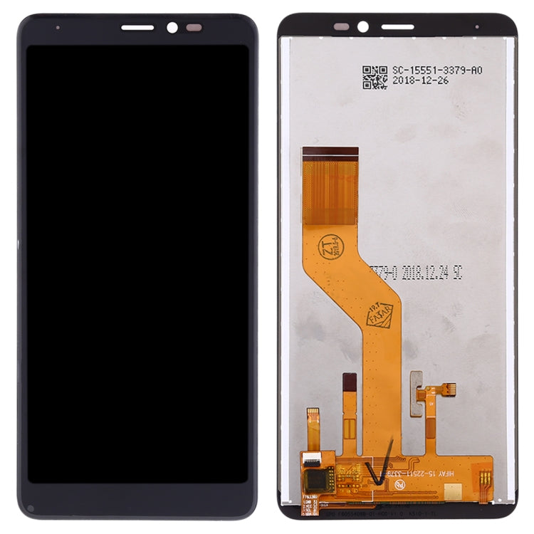 TFT LCD Screen for Wiko Y60 with Digitizer Full Assembly (Black)