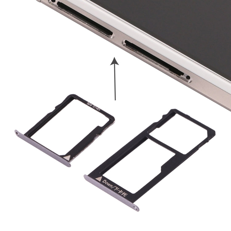 For Huawei Honor 5X / GR5 Micro SIM Card Tray + Nano SIM & Micro SD Card Tray