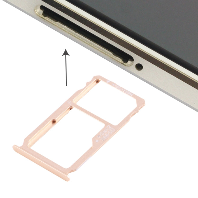 For Huawei Mate S Nano SIM Card Tray + Nano SIM / Micro SD Card Tray