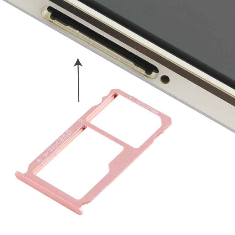 For Huawei Mate S Nano SIM Card Tray + Nano SIM / Micro SD Card Tray