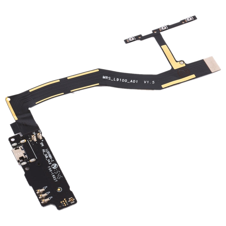 Charging Port Board + Motherboard Flex Cable + Power Button & Volume Button Flex Cable for BQ Aquaris M5