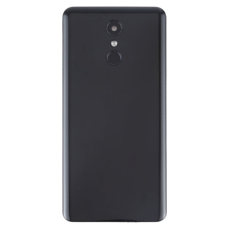 Battery Back Cover with Camera Lens & Fingerprint Sensor for LG Stylo 4 / Q710 / Q710MS / Q710CS / L713DL(Black)