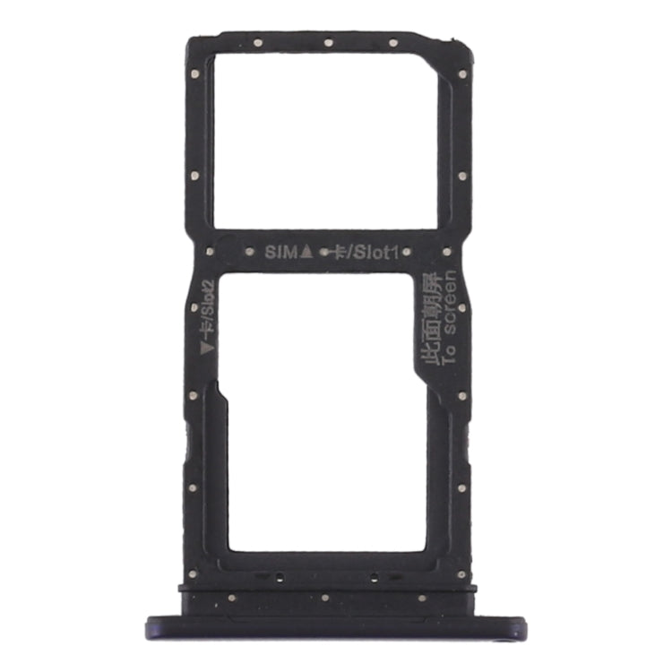 SIM Card Tray + SIM Card Tray / Micro SD Card Tray for Huawei Honor 9X Pro (Purple)