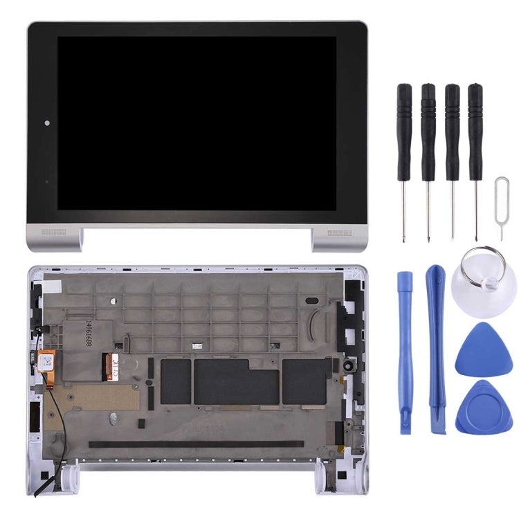OEM LCD Screen for Lenovo YOGA Tablet 8 / B6000 Digitizer Full Assembly with Frame (Silver)