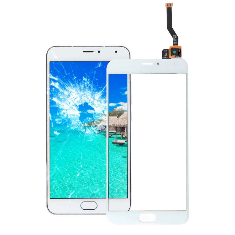 For Meizu Meilan Metal Touch Panel (White)