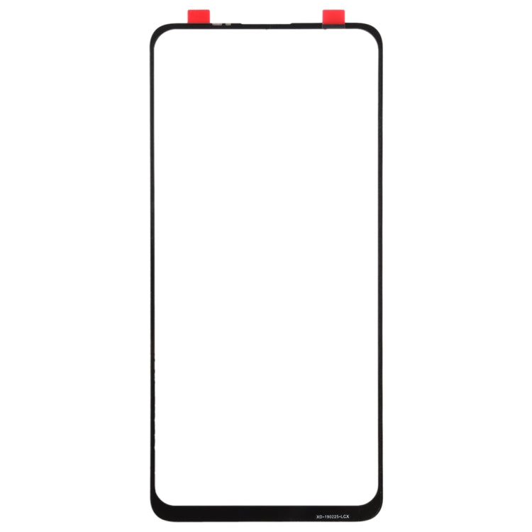 For Vivo Z5x Front Screen Outer Glass Lens (Black)