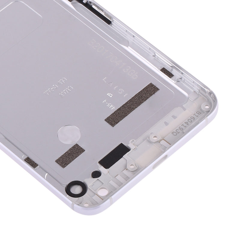 Battery Back Cover with Top + Lower Bottom Glass Lens Cover for Google Nexus 6P(Silver)