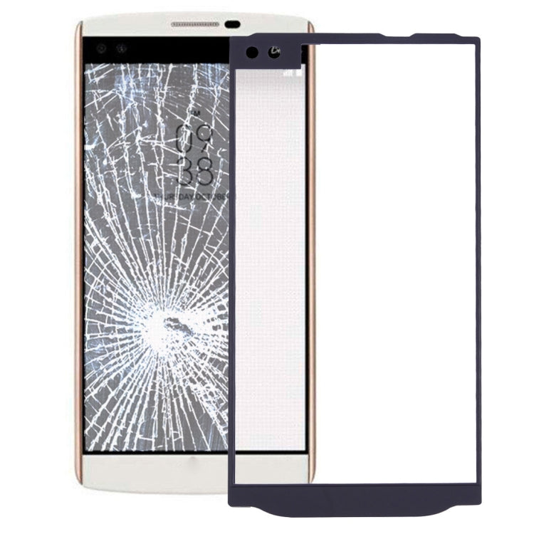Front Screen Outer Glass Lens for LG V10 H960 H961 H968 H900 VS990(Black)