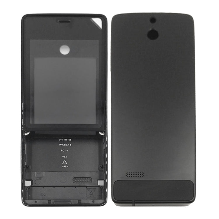 Full Housing Cover (Front Cover + Battery Back Cover) for Nokia 515(Black)