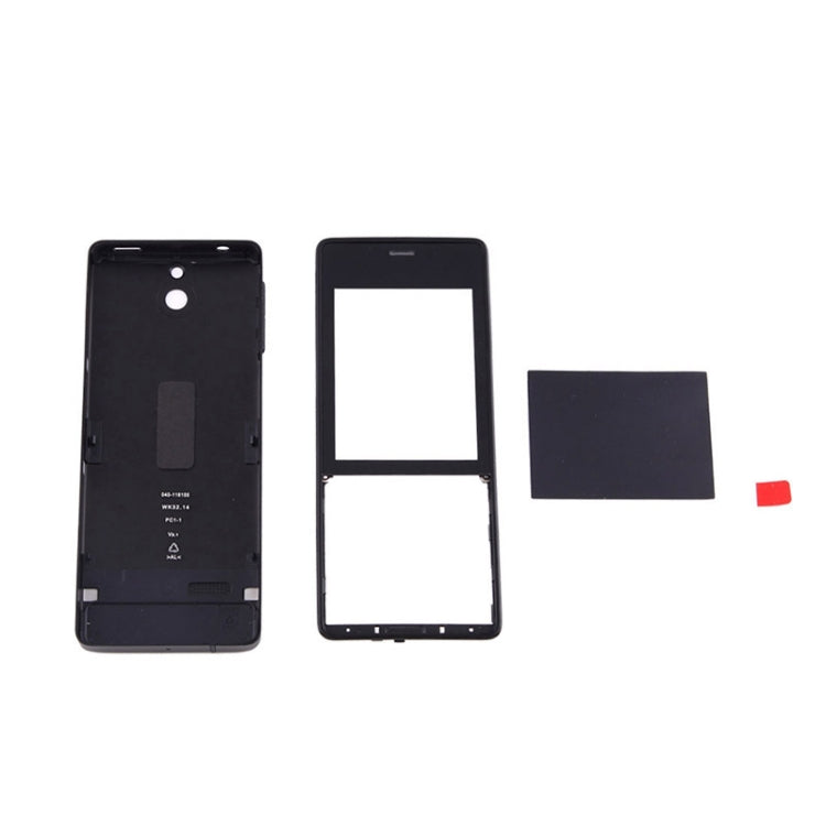 Full Housing Cover (Front Cover + Battery Back Cover) for Nokia 515(Black)