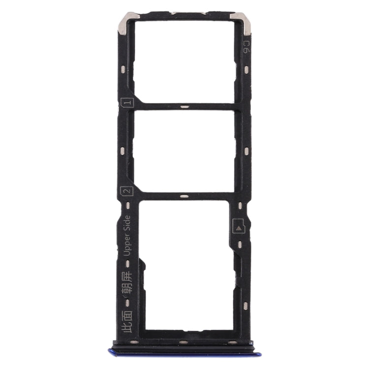 For Vivo S1 SIM Card Tray + SIM Card Tray + Micro SD Card Tray