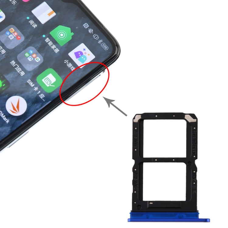 For Realme X2 Pro SIM Card Tray + SIM Card Tray