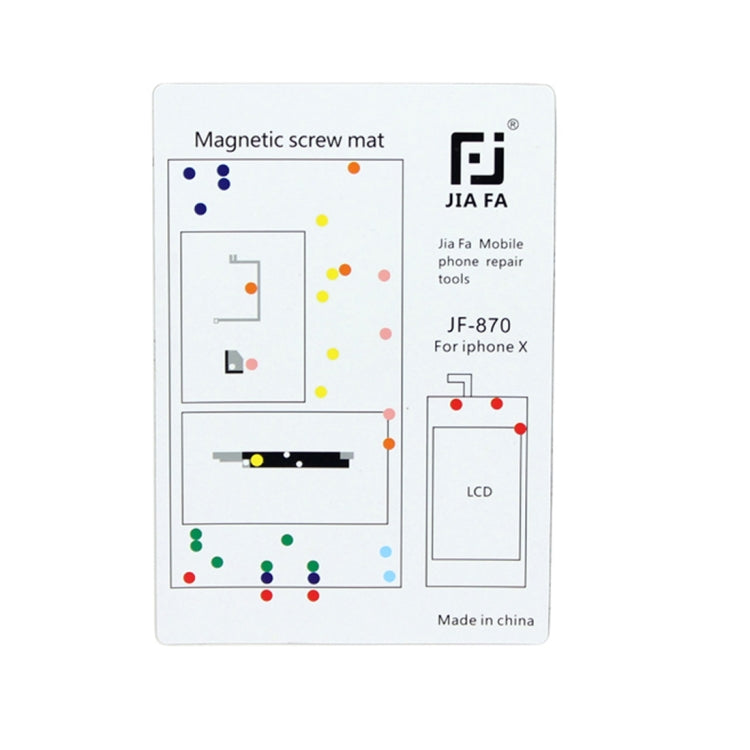 JIAFA Magnetic Screws Mat for iPhone X