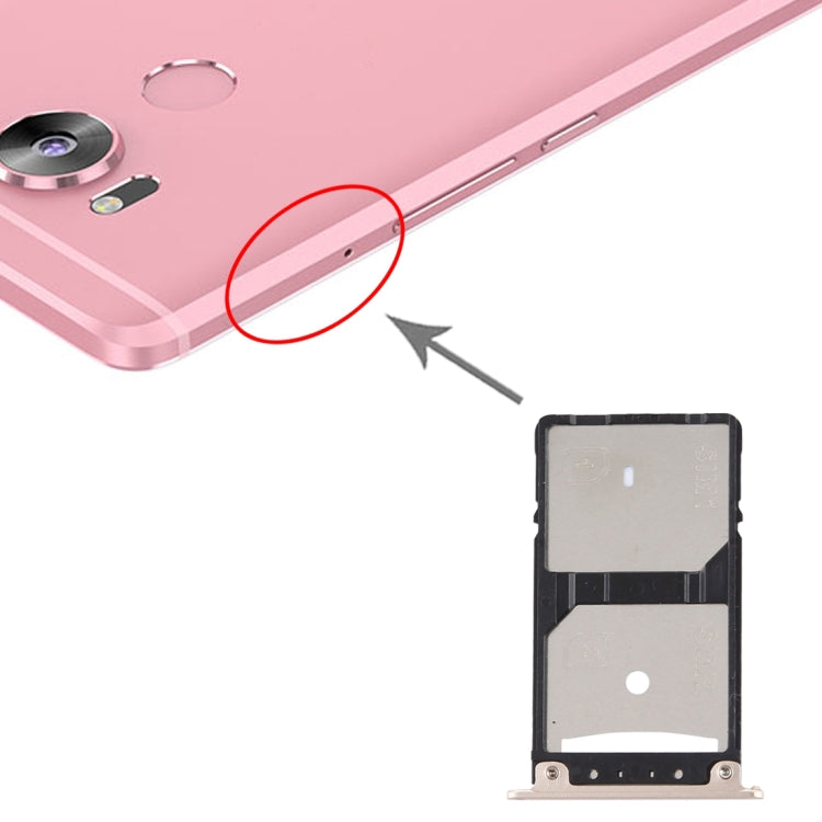 For Infinix Zero 4 X555 SIM Card Tray + SIM Card Tray (Gold)