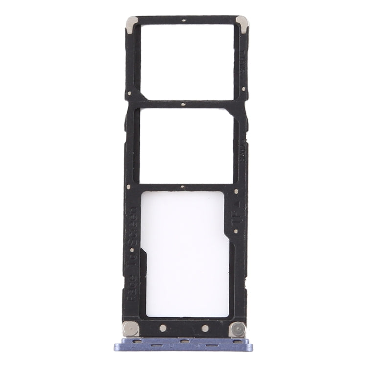 For Infinix Note 5 X604 SIM Card Tray + SIM Card Tray + Micro SD Card Tray (Grey)