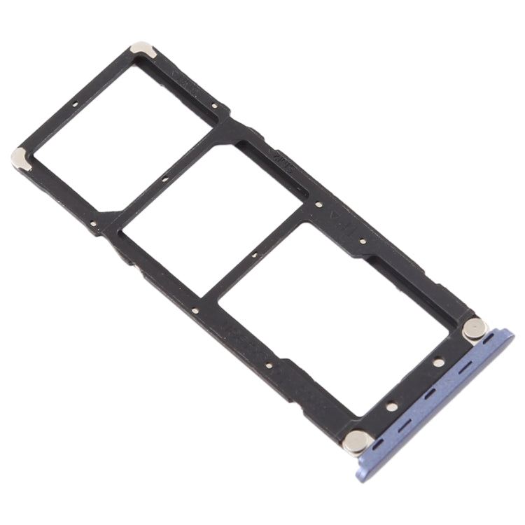 For Infinix Note 5 X604 SIM Card Tray + SIM Card Tray + Micro SD Card Tray (Grey)