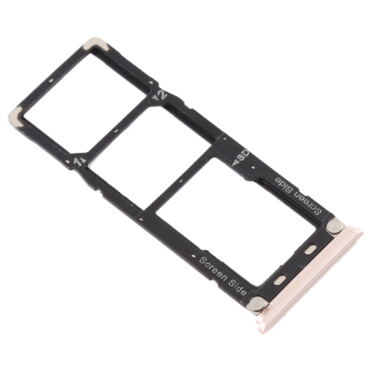 For Tecno Camon X Pro CA8 SIM Card Tray + SIM Card Tray + Micro SD Card Tray