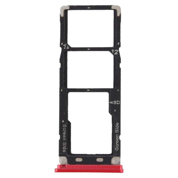 For Tecno Camon X Pro CA8 SIM Card Tray + SIM Card Tray + Micro SD Card Tray