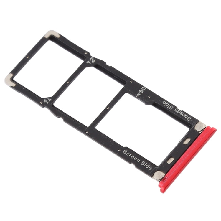 For Tecno Camon X Pro CA8 SIM Card Tray + SIM Card Tray + Micro SD Card Tray