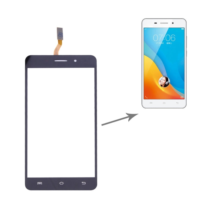 For vivo Y37 Touch Panel(Black)