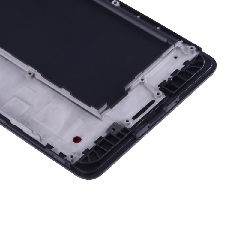 Front Housing LCD Frame Bezel Plate for Microsoft Lumia 950(Black)
