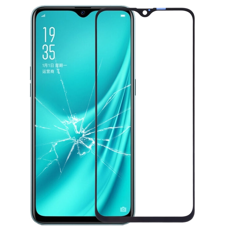 For OPPO R15X Front Screen Outer Glass Lens (Black)