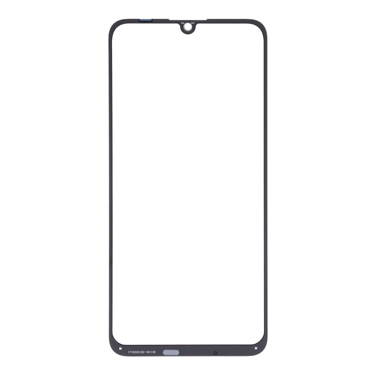 For Vivo Z3 Front Screen Outer Glass Lens (Black)
