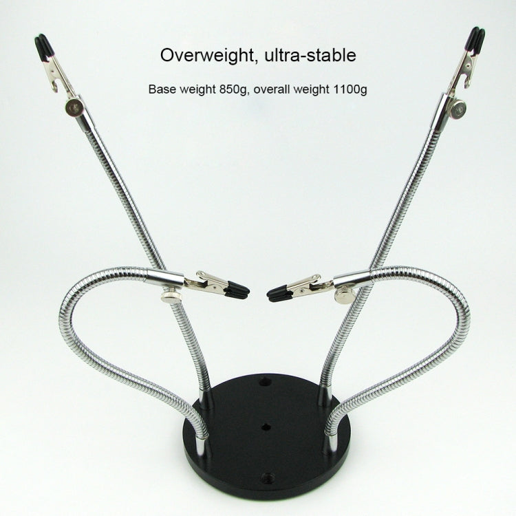 Universal Metal Base Soldering Station Fixture with Four Metal Arms