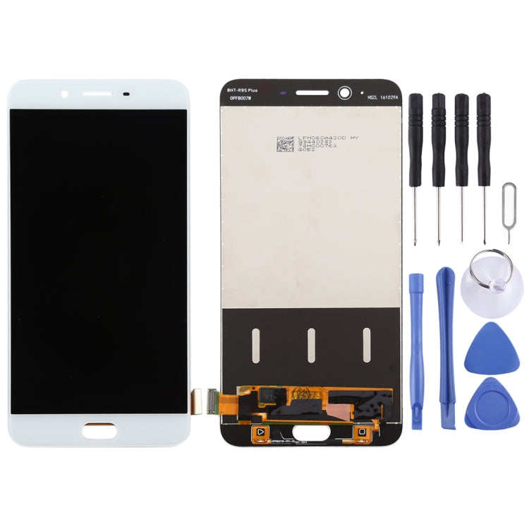 TFT LCD Screen for OPPO R9 Plus with Digitizer Full Assembly (White)