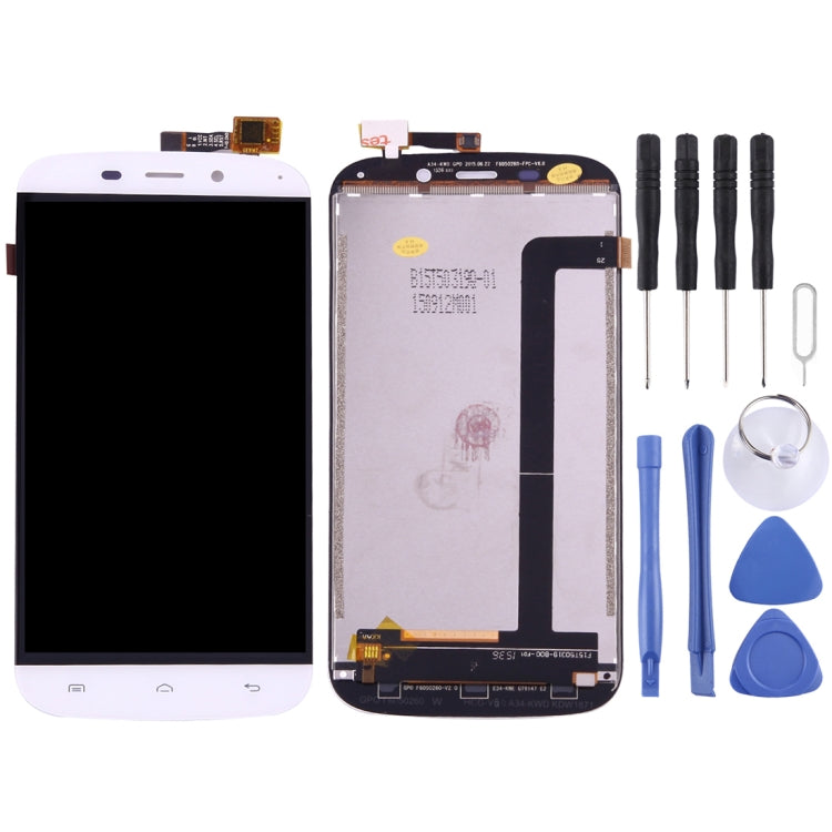 OEM LCD Screen for DOOGEE Y100X with Digitizer Full Assembly (White)