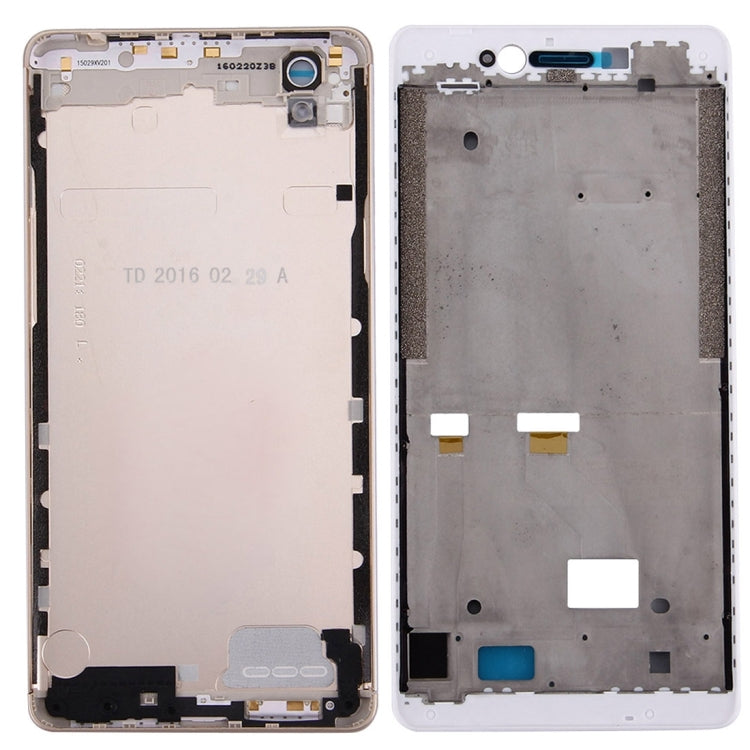 For OPPO A53 Battery Back Cover + Front Housing LCD Frame Bezel Plate (Gold)