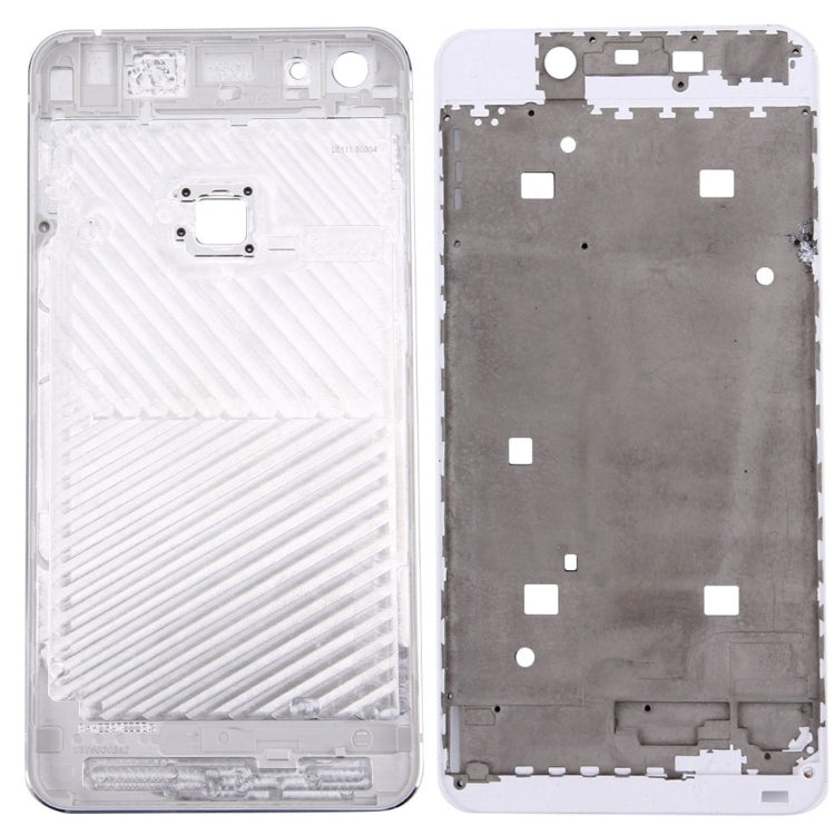 For Vivo X6 Battery Back Cover + Front Housing LCD Frame Bezel Plate (Silver)