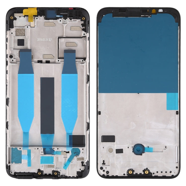 For Meizu 16Xs Front Housing LCD Frame Bezel Plate(Black)
