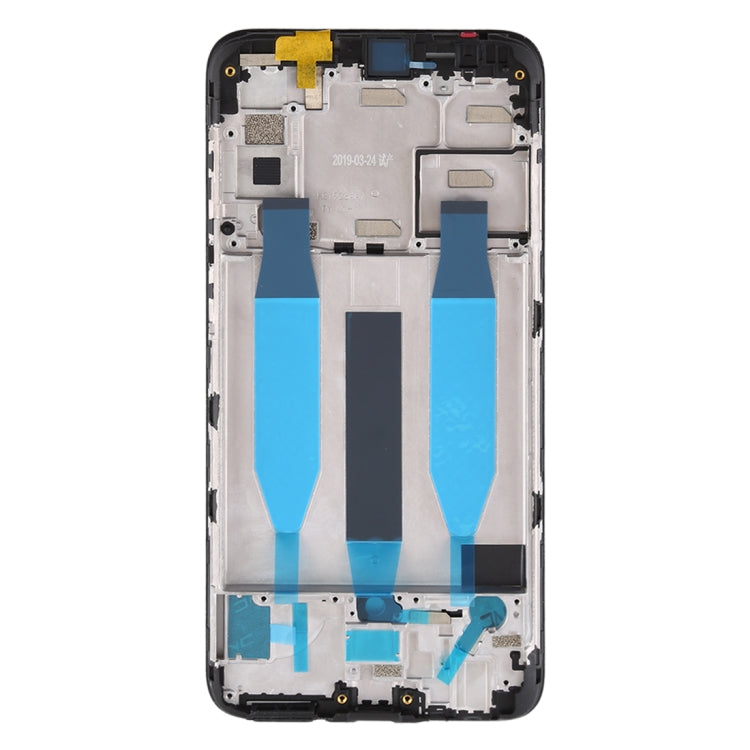 For Meizu 16Xs Front Housing LCD Frame Bezel Plate(Black)