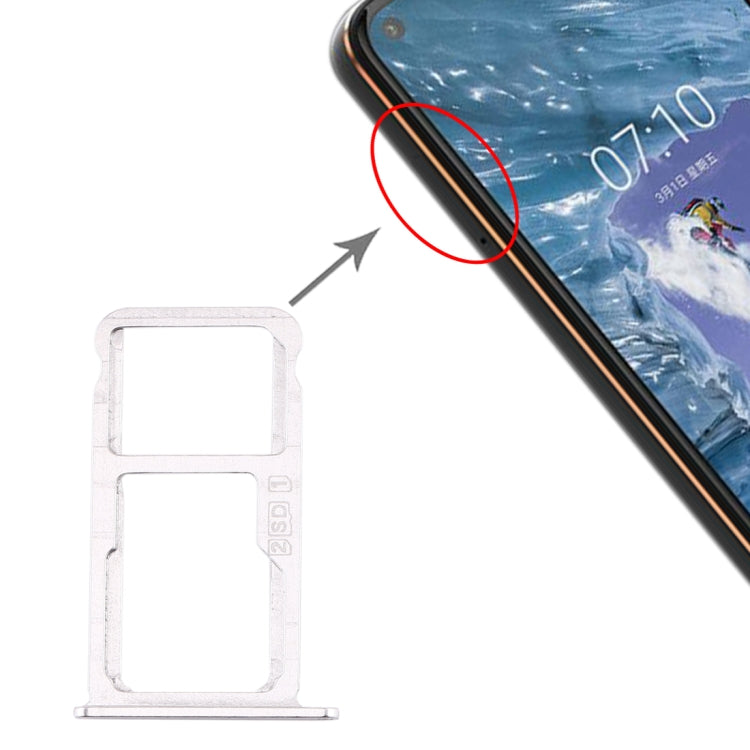 SIM Card Tray + SIM Card Tray / Micro SD Card Tray for Nokia  X7 / 8.1 / 7.1 Plus / TA-1131