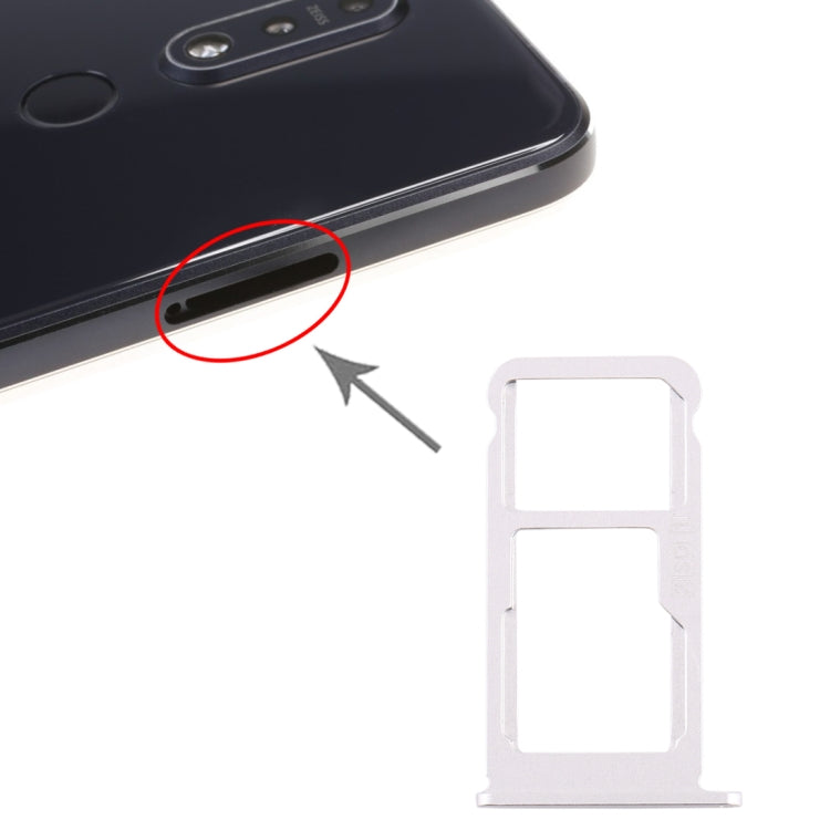 SIM Card Tray + SIM Card Tray / Micro SD Card Tray for Nokia 7.1 / TA-1100 TA-1096 TA-1095 TA-1085 TA-1097